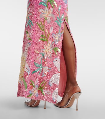 Floral sequined gown | Là Fuori