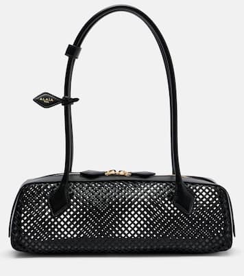 Le Teckel Medium woven leather shoulder bag | Alaïa