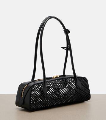 Le Teckel Medium woven leather shoulder bag | Alaïa