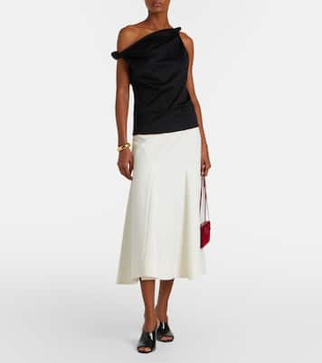 One-Shoulder-Top aus einem Baumwollgemisch | Róhe