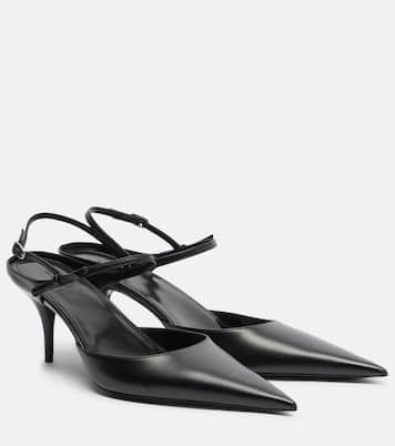 Avenue Bow leather slingback pumps | Balenciaga