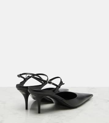 Avenue Bow leather slingback pumps | Balenciaga