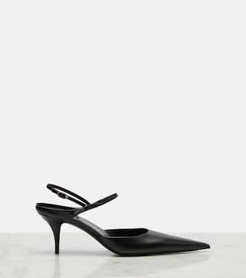 Avenue Bow leather slingback pumps | Balenciaga