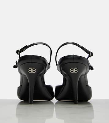 Avenue Bow leather slingback pumps | Balenciaga