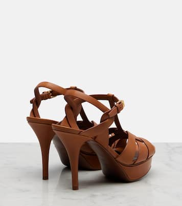 Tribute leather platform sandals | Saint Laurent