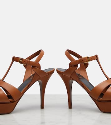 Tribute leather platform sandals | Saint Laurent