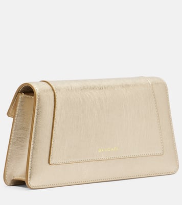 Serpenti Forever metallic leather clutch | Bvlgari