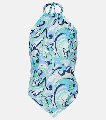 توب بياقة هالتر بطبعات Raya | Melissa Odabash