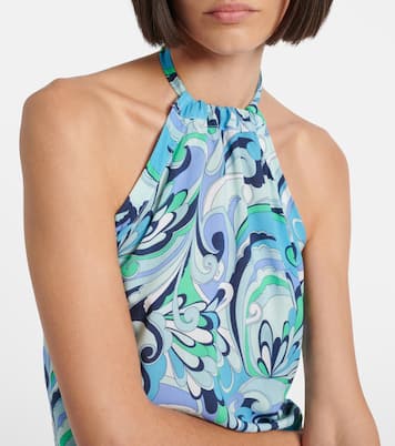 توب بياقة هالتر بطبعات Raya | Melissa Odabash