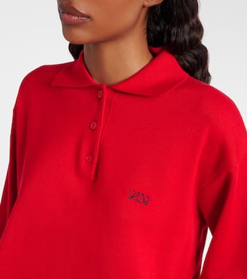 Double L cashmere-blend polo sweater | Loewe
