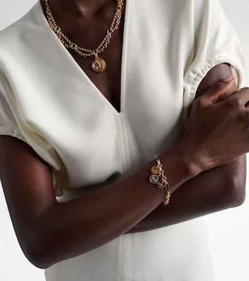 Bracciale Infinite Gratitude in oro 18kt con diamanti e zaffiri | FoundRae