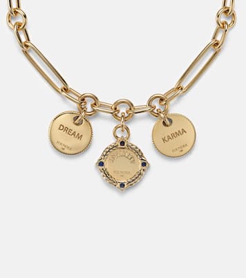 Bracciale Infinite Gratitude in oro 18kt con diamanti e zaffiri | FoundRae