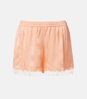 Doris lace-trimmed satin shorts | Poupette St Barth