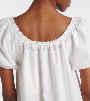 Vestido corto Galle de algodón con encaje | Faithfull