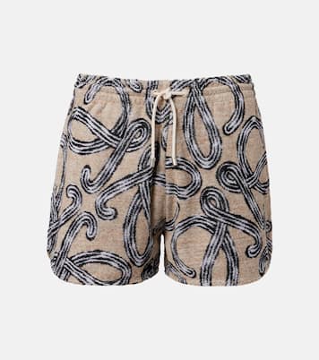 Paula's Ibiza Anagram cotton-blend shorts | Loewe