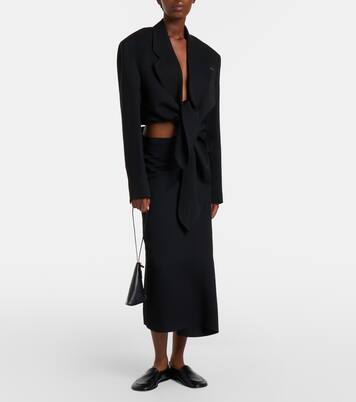 Petunia striped cropped jacket | Calvin Klein Collection