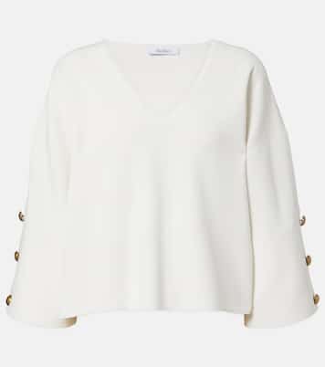 Embellished crêpe top | Max Mara
