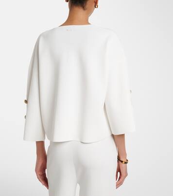 Embellished crêpe top | Max Mara