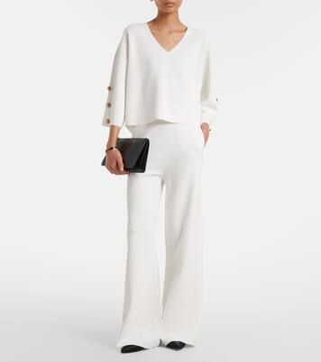 Embellished crêpe top | Max Mara