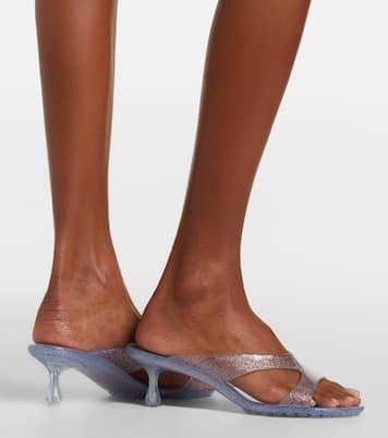 Jelly Drop glitter TPU mules | Jimmy Choo