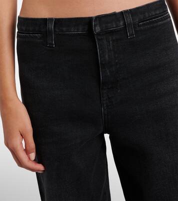 Web Stripe straight jeans | Gucci