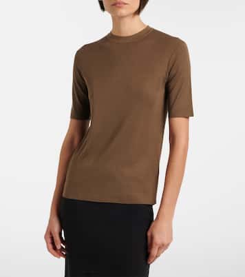 Ozzi silk-blend T-shirt | The Row
