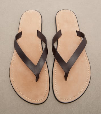 Beach leather thong sandals | The Row