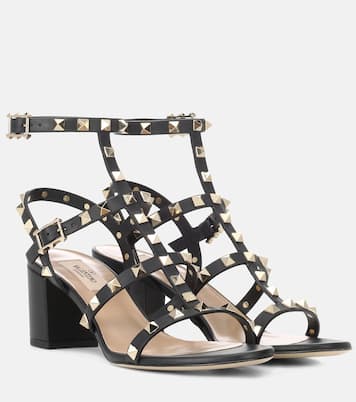Sandalen Rockstud 65 aus Leder | Valentino Garavani