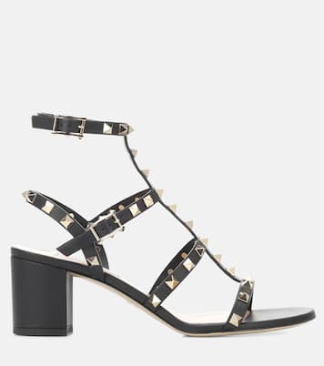 Sandalen Rockstud 65 aus Leder | Valentino Garavani