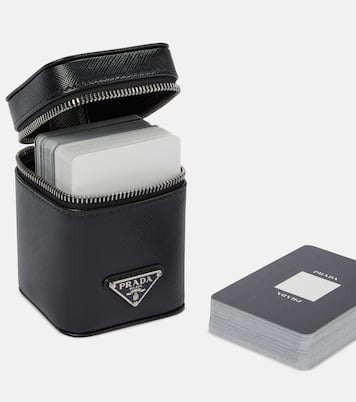 Saffiano leather playing card deck and case | Prada