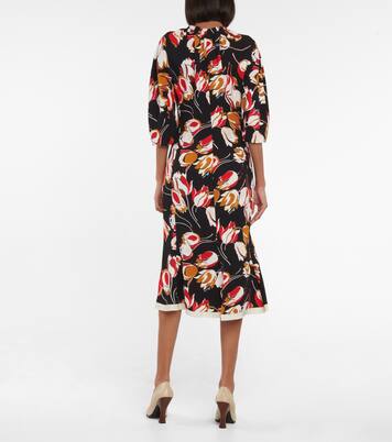 Robe midi à fleurs | Marni