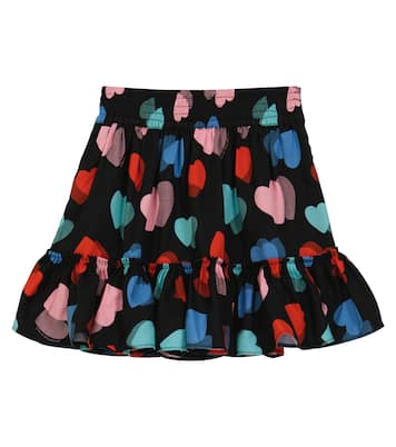 Heart printed twill skirt | Stella McCartney Kids