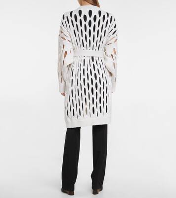Open-knit virgin wool cardigan | Alaïa