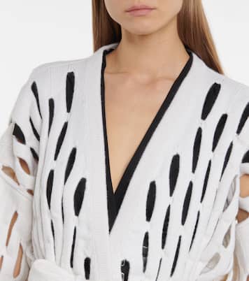 Open-knit virgin wool cardigan | Alaïa