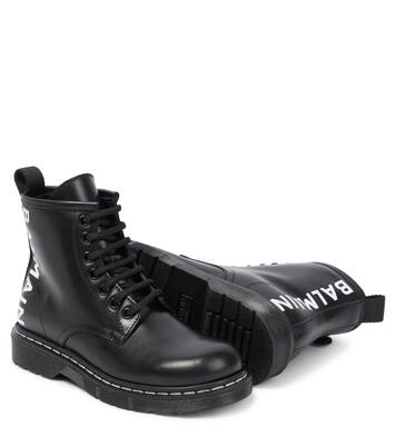 Stiefel aus Leder | Balmain Kids