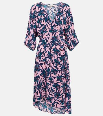 Robe midi à fleurs | Diane von Furstenberg
