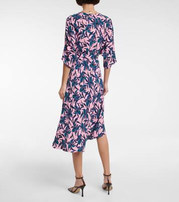 Robe midi à fleurs | Diane von Furstenberg