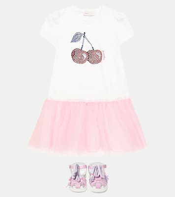 Embellished leather sandals | Monnalisa