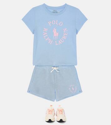 Pony cotton-blend shorts | Polo Ralph Lauren Kids