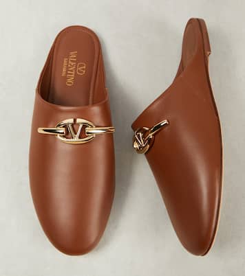 VLogo Signature leather mules | Valentino Garavani