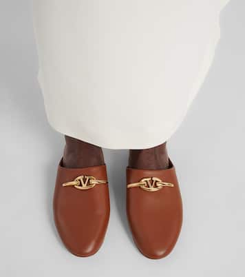 VLogo Signature leather mules | Valentino Garavani