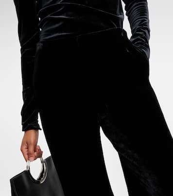Pantalon ample à taille haute en velours | Toteme