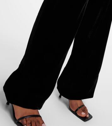 Pantalon ample à taille haute en velours | Toteme