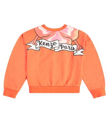 Printed cotton-blend jersey sweatshirt | Kenzo Kids