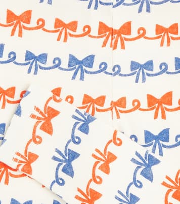 Baby Ribbon Bow cotton-blend jersey leggings | Bobo Choses