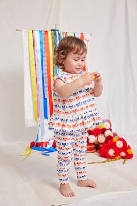 Baby Ribbon Bow cotton-blend jersey leggings | Bobo Choses