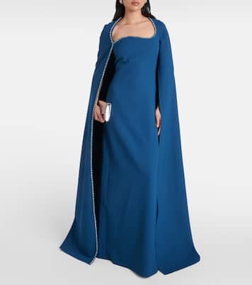 Abito lungo Mattia in crêpe | Safiyaa