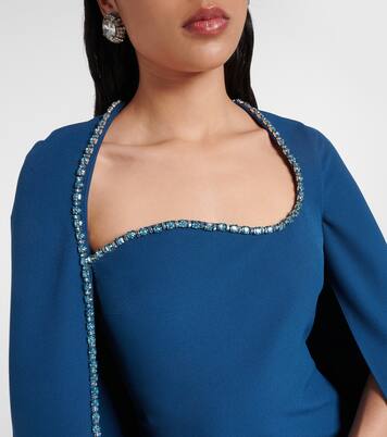 Abito lungo Mattia in crêpe | Safiyaa