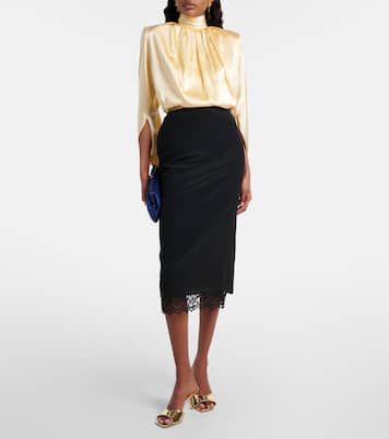 Skye 70 metallic leather mules | Jimmy Choo