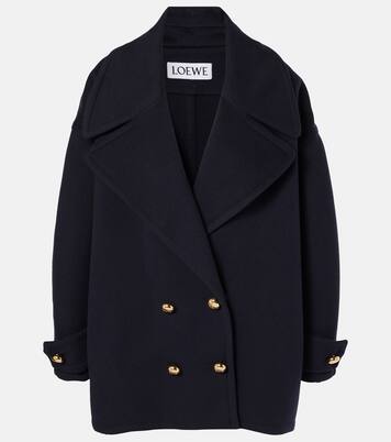Pebble wool peacoat | Loewe